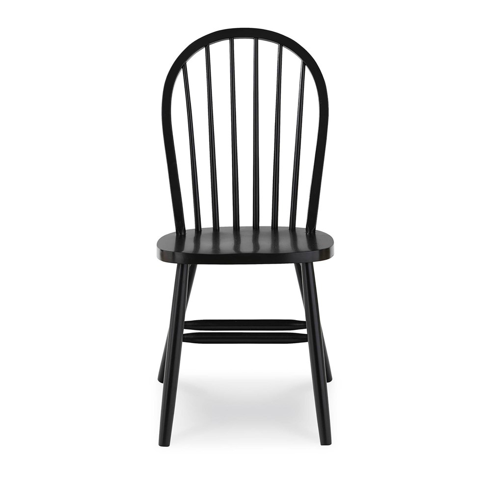 Photos - Chair Windsor Spindle Back Armless  Black - International Concepts