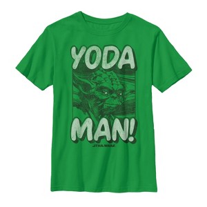 Boy's Star Wars Classic Yoda Man T-Shirt - 1 of 3