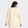 Women's Long Sleeve Brushed Ribbed Boxy T-Shirt - A New Day™ - 2 of 3
