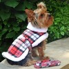 Doggie Design Fleece-Lined Dog Harness Coat - Red & White Plaid - 2 of 3