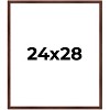 PosterPalooza | Classic Modern Brown Picture Frame - UV Acrylic, Foam Board Backing, Hanging Hardware - 2 of 4