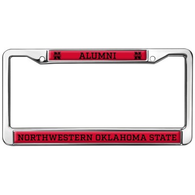 Northwestern Oklahoma State University Alumni Full Size Standard License Plate Metal Frame