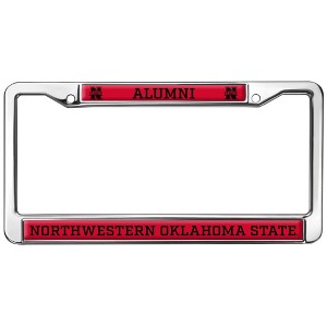 Northwestern Oklahoma State University Alumni Full Size Standard License Plate Metal Frame - 1 of 4