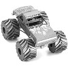 Model Kit Monster Truck with Flame Graphics (Moderate Difficulty) Steel Model by Metal Earth - 3 of 4