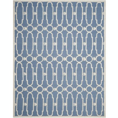 Bella BEL137 Hand Tufted Area Rug Blue / Ivory 8' X 10' - Safavieh.