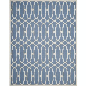 Bella BEL137 Hand Tufted Area Rug Blue / Ivory 8' X 10' - Safavieh. - 1 of 4
