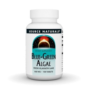 Blue-Green Algae 500mg by Source Naturals, Inc.  -  100 Tablet - 1 of 3