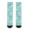 Jurassic World Socks Men's Tropical Foliage Logo AOP Sublimated Crew Socks 1 Pair Fits Shoe Sizes 8-12 Green - 2 of 4