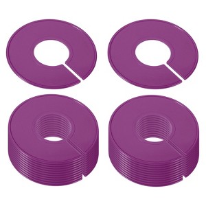 Unique Bargains Plastic Lightweight Durable Portable Clothing Rack Size Dividers 24 Pcs - 1 of 3