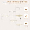 Sapphtopaz Wall-Mounted Cat Furniture, Modern Cat Wall Shelves with Ladder and Platform, Cat Climbing Shelf Set for Indoor Cats to Play and Rest - 3 of 4