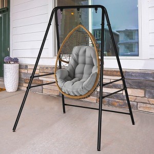 KTMBDW Hammock Chair Stand, Heavy-Duty Steel 300LBS Multi-Use Hammock Stand for Outdoor Indoor, Swing Chair not Include - 1 of 4