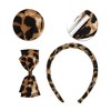 Unique Bargains Stylish Leopard Print Hair Clips 1 Set - 3 of 4