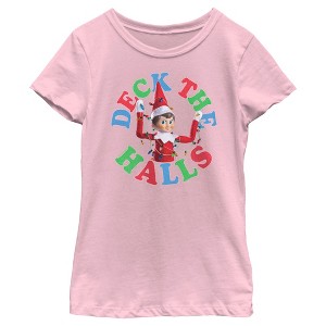 Girl's The Elf on the Shelf Deck the Halls T-Shirt - 1 of 4