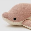 TopComfy Baby and Toddler Learning Toys Knitted Stuffed Dolphin Soft Toy Soft Knitted Yarn Dorsal Fin Ocean Toy Baby Toy For Kids, Pink, 17"*11"*2" - 3 of 4