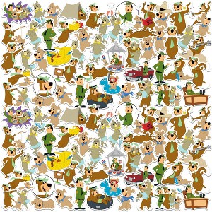 Yogi Bear 100ct Vinyl Large Deluxe Stickers Variety Pack - 1 of 4
