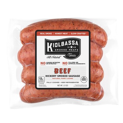 Kiolbassa Beef Smoked Sausage - 12oz