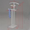 Kings Brand Furniture - Metal Suit Valet Stand, Clothes Rack, Clothing Organizer, Jacket Hanger, and Shelf (White) - 2 of 4