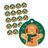 Big Dot of Happiness Gingerbread Christmas - Gingerbread Man Holiday Party To and From Favor Gift Tags (Set of 20) - 2 of 4