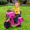 Jojoka Kids Electric Ride On Motorcycle for Toddlers, 3km/h Safe Speed, Forward Only, Fun Sounds, Durable Plastic, Easy Operation - 3 of 4