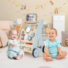 Infans Wooden Baby Walker Push & Pull Walker w/ Multi-Activity Learning Center - 3 of 4
