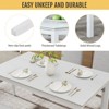 Zevemomo 6-Piece Solid Wood Dining Table Set,Including 1 Dining Table,4 Upholstered Chairs and 1 Bench,for Kitchen, Dining Room,White Diamond - 3 of 4