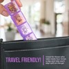 MEDca Weekly Pill Organizer: Portable 4 Times/Day: Water Moisture-Proof AM/PM Case, Colorful 7 Day Medicine Holder Box w/ Labels for Prescriptions - 4 of 4