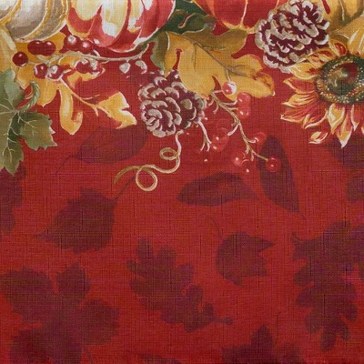 Swaying Leaves Multicolor Fall Polyester Rectangle Tablecloth