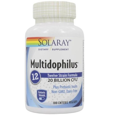 Solaray Multidophilus 12 20 Billion Twelve-Strain Formula Probiotic  -  100 Count