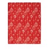 Kate Aurora Holiday Living Cinnamon Spice Colored Christmas Ornaments Plush Accent Throw Blanket - 50 in. W x 60 in. L - 3 of 3