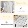 CAVINAS Modern PU Leather Dining Chair with Integrated Cushion and Metal Base, Minimalist Design Kitchen Side Chair, Set of 4 - 2 of 4