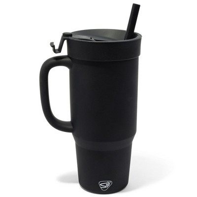 Silipint: 32oz Silicone Humbler W/ Lid & Straw, Classic Black