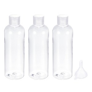 Unique Bargains Refillable Cosmetic Plastic Travel Spray Bottle with Funnel 3 Pcs - 1 of 4