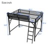 Sapphtopaz Metal High Loft Bed with Ladder, Versatile Gaming Loft with Storage Shelves for Kids, Teens & Gamers, Space-Saving - 3 of 4