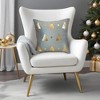 Old World Christmas Square Decorative Holiday Pillow, Gold Tree Motif, 18in - 2 of 2