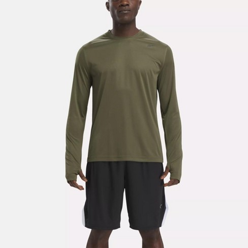 Reebok Training Long Sleeve Tech T-shirt 3xl Army Green : Target