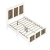 NicBex Farmhouse Wooden Full/Queen Platform Bed Frame with High Headboard and Footboard,Solid Wood Slats Support,No Box Spring Needed,Easy Assembly - 4 of 4