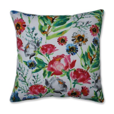 25" Flower Mania Petunia Floor Pillow Pink - Pillow Perfect