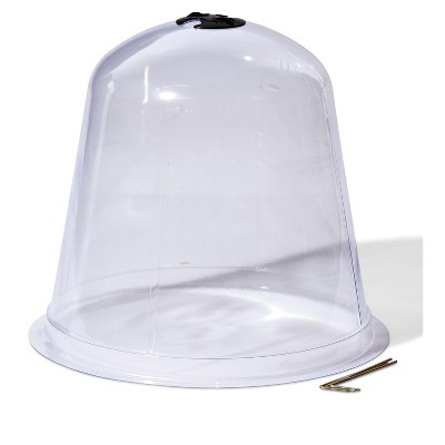 Clear PVC Garden Cloche Set with Steel Stakes