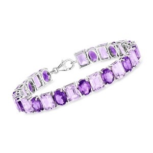 Ross-Simons 32.00 ct. t.w. Tonal Amethyst Bracelet in Sterling Silver - 1 of 3