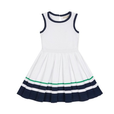 Hope & Henry Girls' Organic Sleeveless Tennis Sweater Dress, Kids
