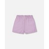Deux par Deux Girl Printed Gingham Short Lilac and Pink - 3 of 4
