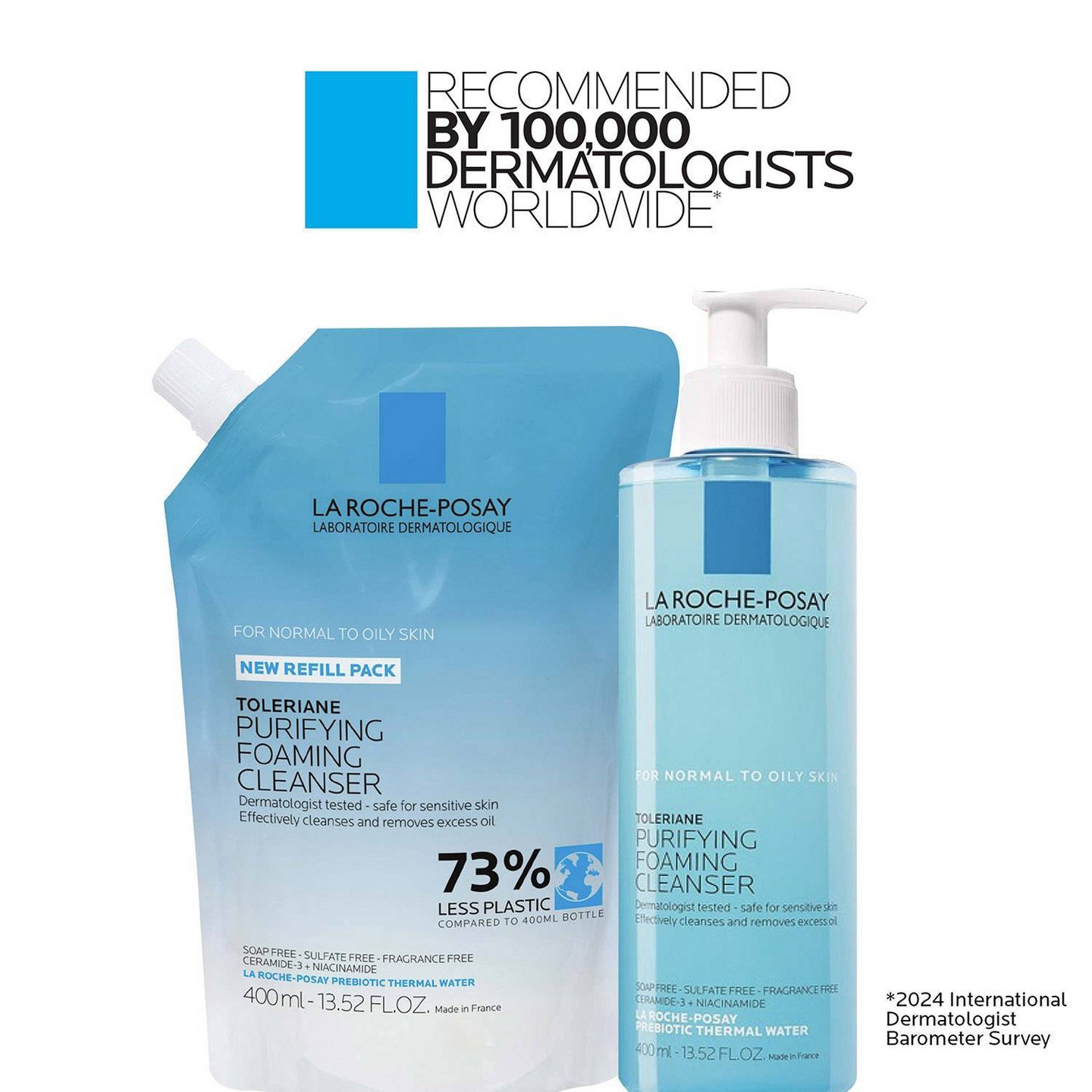 Очищающее средство для лица La Roche Posay Toleriane Purifying, 13.52 fl oz — фото 8