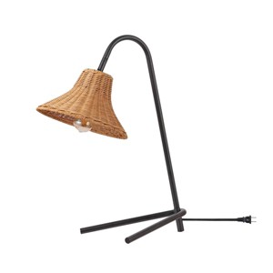 Cleo Table Lamp - 22 Inch Height - TBL4549 - Black/Natural - Safavieh - 1 of 4
