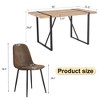 NicBex 5 PCS/7 PCS Dining Table Set for 4/6 with a Rectangular MDF Dining Table and 4/6 Upholstered Chairs - 3 of 4