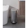 Acekool 13 Gallon + 2.6 Gallon Stainless Steel Trash Can,Soft-Close Lids, Step-On Pedal, Inner Buckets & Rear Handles,Kitchen and Bathroom,Silver - 4 of 4