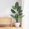 Artificial Plants Indoor, Bird of Paradise Fake Plant, Banana Leaf Tree, Tropical Palm Trees Room Decor, Floor Plant for Home Garden Living Room - 4 of 4