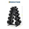 5-Tier Triangle Dumbbell Rack for 10 Pairs - Heavy Duty Carbon Steel Storage Stand, Rust-Proof Organizer for Gym Equipment - 3 of 4