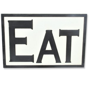 Cheung's Hattie Wooden EAT Wall Sign - 1 of 4
