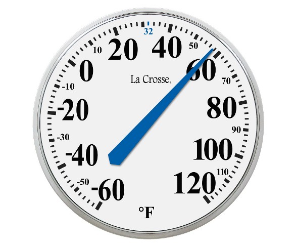 LA CROSSE 13.5-in Round Thermometer