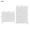 Dovelina Metal Outdoor Privacy Screen Freestanding Patio Decorative Screen (Set of 2) - 3 of 4